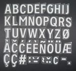 2025 /2026 OFFICIAL AVERY DENNISON PREMIER LEAGUE WHITE PLAYER SIZE LETTERS 50MM