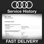 Audi Service History Records (Service Report)