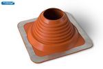 Roof flashing red chimney pipe rain water weather seal flue wood burner stove