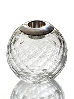 OVERSIZED SILVER-MOUNTED CUT CRYSTAL MATCH STRIKER, BY LUCY COPE, 2014
