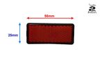SMALL REAR RED STRIP STICK ON REFLECTOR CAR MOTORCYCLE BICYCLE , UK STOCK