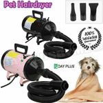 Pet Blow Dryer Dog Cat Hair Grooming Hairdryer Blaster Heater Speed Adjustable
