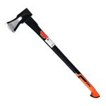 Maul Axe Log Wood Splitting Hi Viz Fibreglass Shaft & Anti Jamming Head 4.4lb