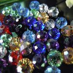 100-2000 Faceted MIXED Rondelle Crystal Glass Beads 3mm 4mm 6mm 8mm