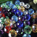 100-2000 Faceted MIXED Rondelle Crystal Glass Beads 3mm 4mm 6mm 8mm