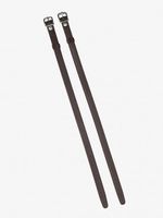 LeMieux Spur Straps Wipe Clean Rubber Non-Slip Boot Protection Black/Brown 16/18