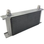 UNIVERSAL 16 ROW AN-10 AN-10 ENGINE TRANSMISSION OIL COOLER [RADIATOR] SILVER