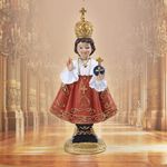 Elegant 12-Inch Infant of Prague Figurine for Religious Decor