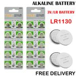LR1130 Battery AG10 LR1130 LR54 1.5v ALKALINE BUTTON Battery Coin Cell Batteries