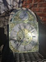 Antique Grandfather Clock Mechanism Complete With Face By Jo.Barnit  Birmingham