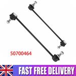 Front Anti Roll Bar Drop Links Stabiliser Rods Pair Kit X2 For Fiat 500 2007-On