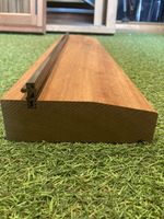 Exterior Door Frame Sill Cill Solid Sapele Hardwood 145mm x 45mm + PVC Bar