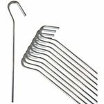 10x Metal Ground Pegs Heavy Duty Tent Hooks Pins Camping Tarpaulin Gazebo Stakes