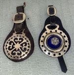 Edwardian Horse Brasses On Leather Strap Antique Brass