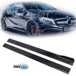 For BENZ A-Class W176 W177 Side Skirt Spoiler Splitter Rocker Lip Glossy