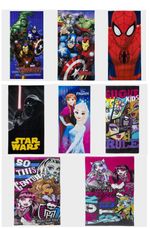 Kids Beach Towel Fast Dry Cotton Official Star Wars Marvel Frozen Monster High