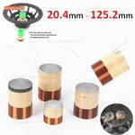 Woofer Speaker Voice Coils 2-layer White Aluminum Bass Repair Parts 0.8" to 4.9"