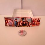 DURRAN DURRAN RARE VINTAGE 1980'S ORIGINAL 4XPIN BADGE SET INCL A VIEW TO A KILL