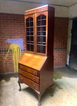 Lovely Queen Anne Style Bureau Bookcase *WE DELIVER*