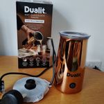 Dualit Electric Milk frother and hot chocolate maker Cocoatiser DMF4 Copper 