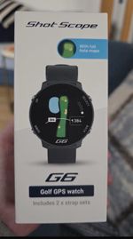 Shot Scope G6 Golf GPS Watch – Drive Distances, Hazard Control, No Subscription