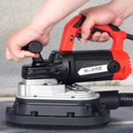 3-Heads Dustless Grinder Triangle Floor Grinding Edge Concrete Grinder UK 220Vyw