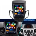 9.7" For Ford Fiesta 2009-2016 CarPlay Android 15 Car Stereo Radio GPS +AHD Cam