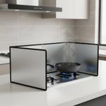 Gas Cooktop Oil Guard Easy to Clean Kitchen Accessory Adjustable Panels