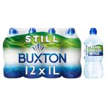 Buxton Still Natural Mineral Water with Sports Cap 12 x 1L Bottles