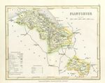 Flintshire Original map by Joshua Archer Towns Parks Rail & Roads 1840