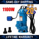 Heavy Duty Flood Sewage Water Pond Drain Septic Sump Cesspool Grinding Pump
