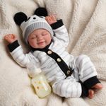 BABESIDE 17 Inch Reborn Baby Doll with Soft Body & Gift Set