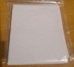 AIDA 14 COUNT WHITE CROSS STITCH FABRIC MATERIAL 100% COTTON 25.4 x20.3cm 10"x8"