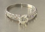 18ct White Gold 0.9ct Natural Diamond Engagement Ring 18K 0.9 Carat Sparkly 1ct
