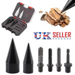 42mm Firewood Drill Bit Wood Cone Hex Shank Wood Log Splitter Screw Splitting.