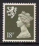 Scotland 1987 S59 18p litho phosphorised paper perf. 15x14 type II Machin MNH