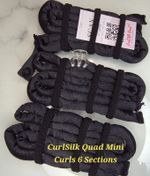 CurlSilk Quad Mini Curls  6 Sections - Heatless Curlers for Short To Long Hair