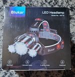 Blukar K9116 LED Head Torch Zoomable 5 Modes IPX4 12000lm 250m 18650