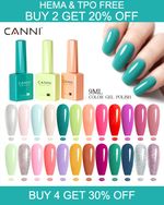 CANNI Hema Free Nail Gel Polish 9ml UV LED soak off Manicure Nail Gel Varnish