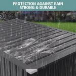 Heavy-Duty Patio Storage Shed – Lockable Double Doors & Easy-Lift Gas-Spring Lid