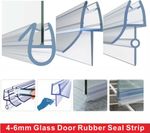 Shower Screen Seal Strip | For 4-6mm Glass | Up to 23mm Gap | Bath Door 900mm