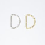 METAL 16M 19MM 25MM D RINGS CURTAIN TIEBACKS WEBBING BUCKLE, BAGS Silver gold