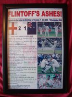 England 2005 Ashes winners - framed print