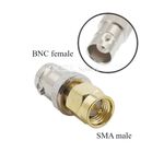 BNC Female to SMA Male Aerial CCTV, DAB RF Antenna Port Socket Converter Adapter