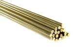 2m Length Solid Polished Brass Gallery Rod Or Fiddle Rail in 9mm, 12.5mm, & 16mm