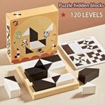 120 Level Hidden Building Block Kids Puzzle Toys Logic & Spatial Reasoning Game