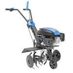 Hyundai Petrol Tiller Cordless Electric Start 60cm 24" 173cc 4 Blade Set