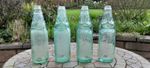Antique 1920s Henry Trask & Son Yeovil Mineral Water Codd-Neck Glass Bottle