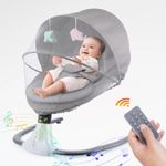Bluetooth Electric Baby Swing Infant Cradle Bouncer Rocker Chair Music Remote UK