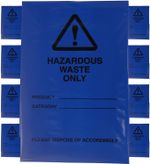 Hazardous Waste Bags - Blue Domestic & Commercial Use, High Strength & Quality